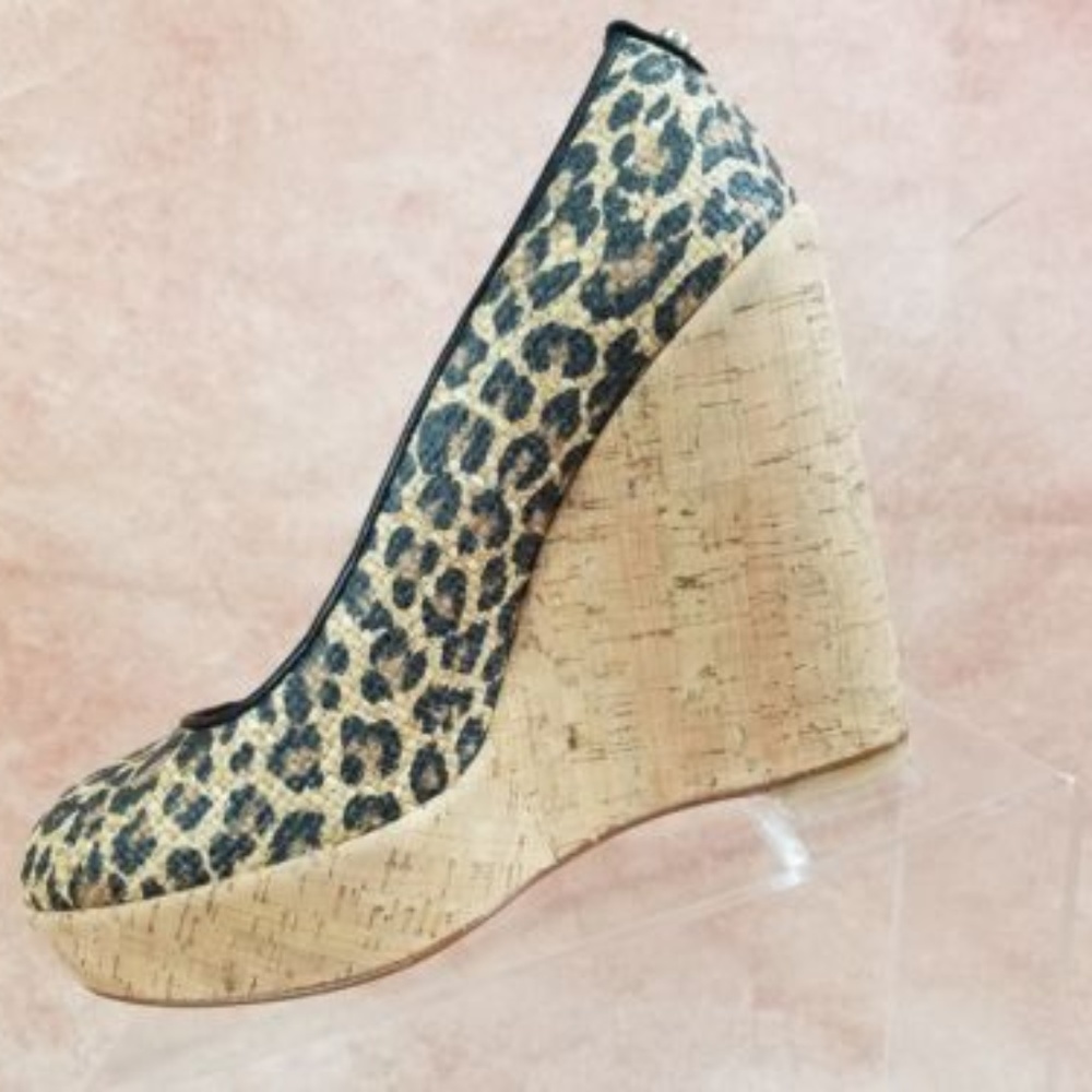 Stuart Weitzman Raffia Corkswoon Wedge Size 9.5
